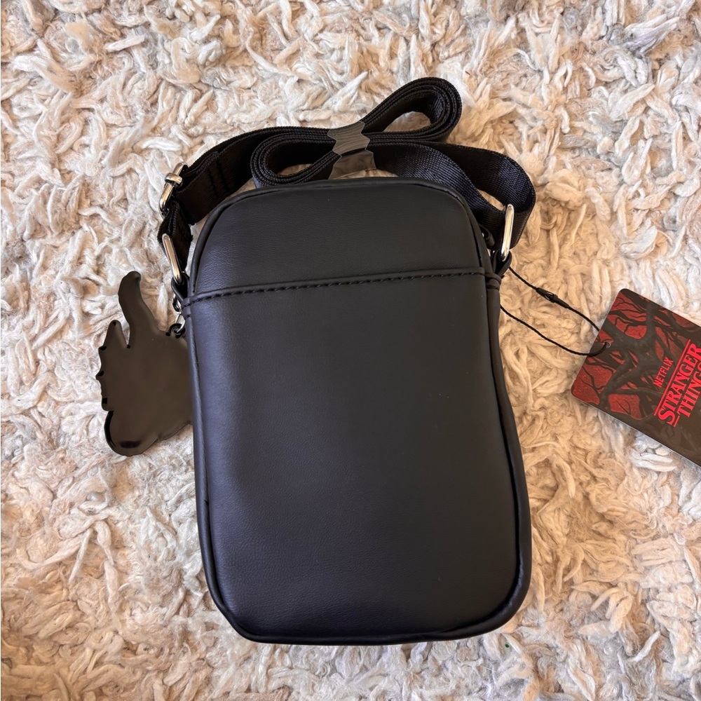 Stranger Things Black Mini Crossbody Bag Phone Wallet Bag Brand New Primark - Picture 5 of 6
